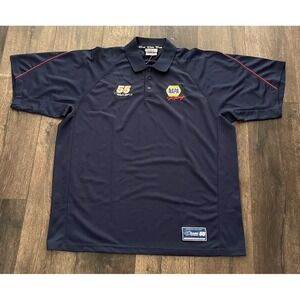 Chase Authentics Napa Racing 55 Michael Waltrip Polo Shirt  Men's 3XL Navy Blue
